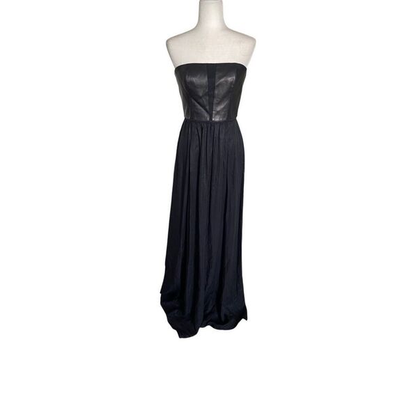 Rebecca Taylor Black Strapless Maxi Dress – Size 6 - Picture 1 of 8